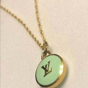 Louis Vuitton Charm on 14k Necklace